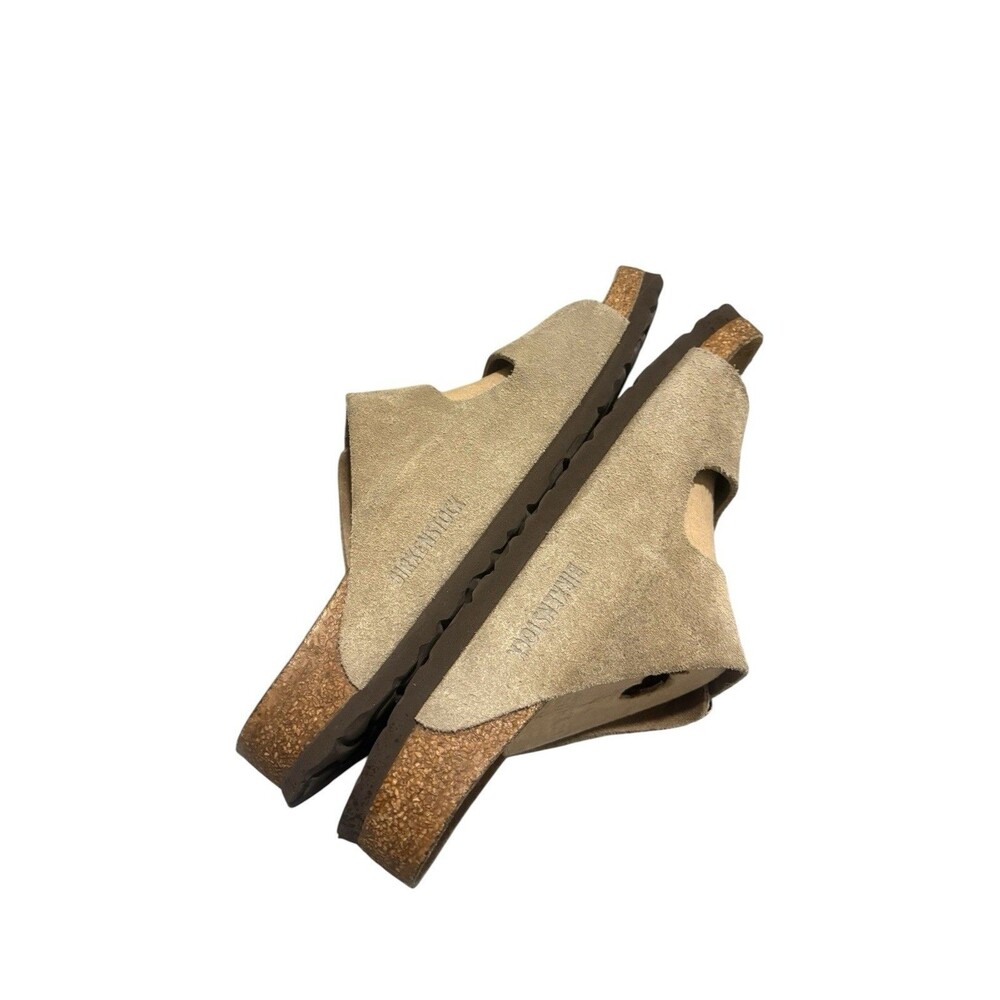 Birkenstock Arizona Soft Footbed Suede Unisex-Taupe Sandals Sz 40 W 9.5 M 7.5 - Picture 5 of 6